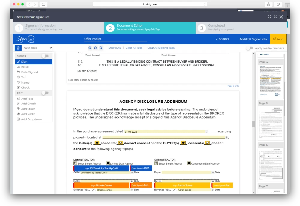 SignFast eSign Integration for Real Estate Transaction Management